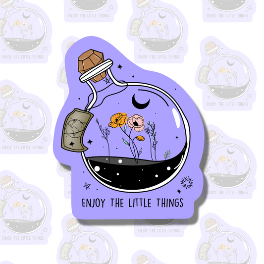 Enjoy The Little Things - Positive Affirmation Sticker