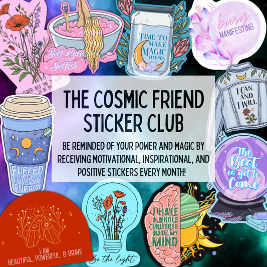 Positive Affirmation Stickers – The Cosmic Friend